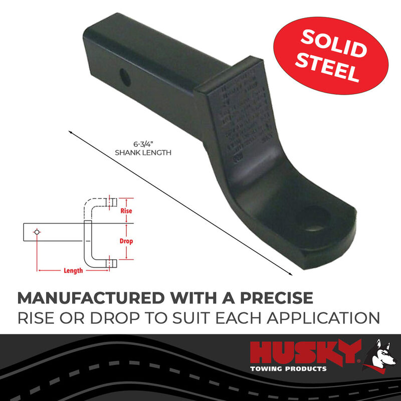 Husky Towing 2 Inch Receiver Trailer Hitch Ball Mount image number 2