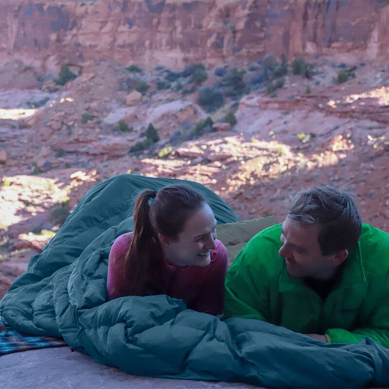 Klymit 30°F Two-Person Full-Synthetic Sleeping Bag image number 7