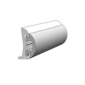 TACO Marine Rigid Vinyl Rub Rail, 1-1/2" x 5/8", Black