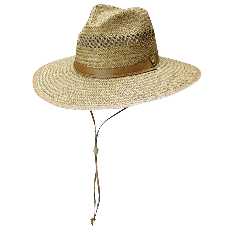 Dorfman-Pacific Men's Rush Straw Safari Hat image number 1