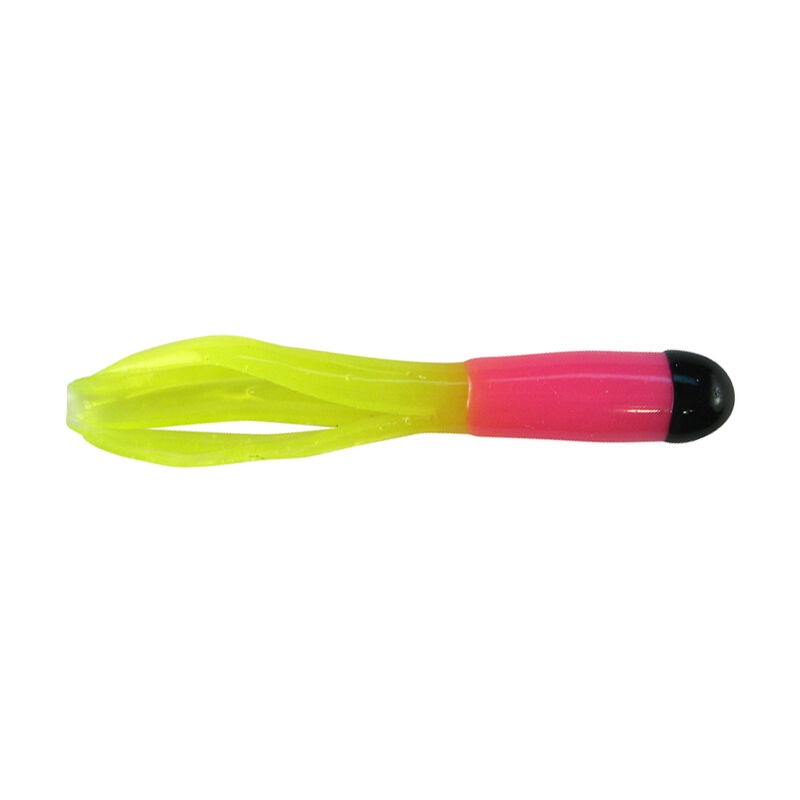 The Southern Pro Tri-Color Lit’l Hustler Crappie Bait boasts the same classic tube design as the original Lit’l Hustler but now comes in a stunning three-color combination. image number 1