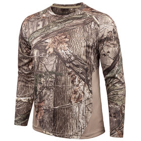 Huntworth Men&rsquo;s Bird&rsquo;s Eye Mesh Long-Sleeve Shirt, Hidd&rsquo;n Camo