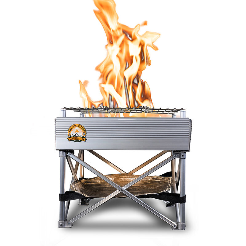 Trailblazer 2-in-1 Portable Fire Pit and Grill image number 1