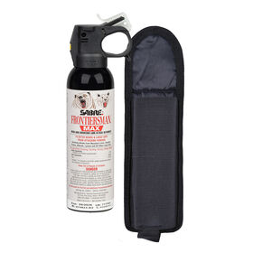 SABRE Frontiersman Max Bear Spray and Mountain Lion Spray with Belt Holster, 7.9 oz.