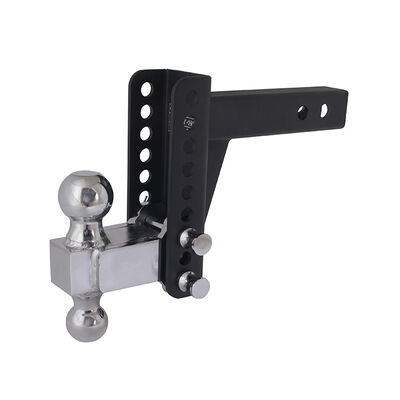 Trailer Valet Blackout Series 14,000 lbs Adjustable Drop Hitch with 2 inch and 2-5/16 inch Ball