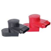 Blue Sea 4001 Black/Red Rotating CableCaps, Pair