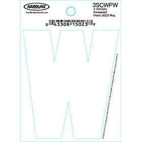 Hardline 3" Vinyl Boat Lettering 3SCWPW