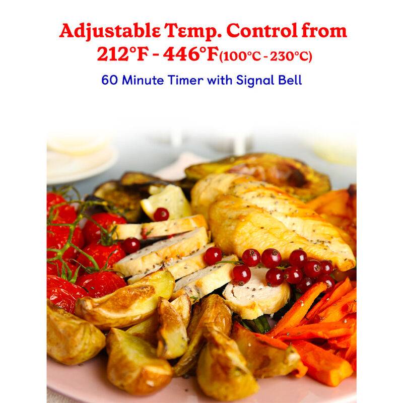 Betty Crocker Air Fryer Convection Toaster Oven, Silver image number 8