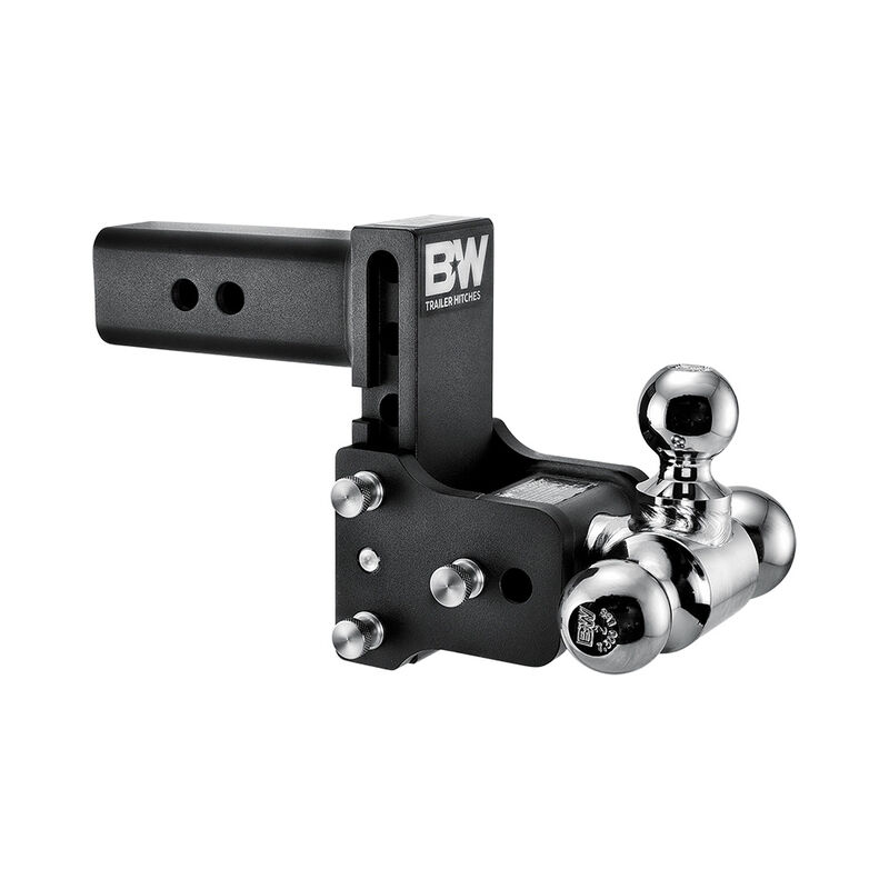 B&W Hitches Tow & Stow Class V Trailer Hitch Ball Mount, 14,500 GTW, 1,450 Tongue Weight