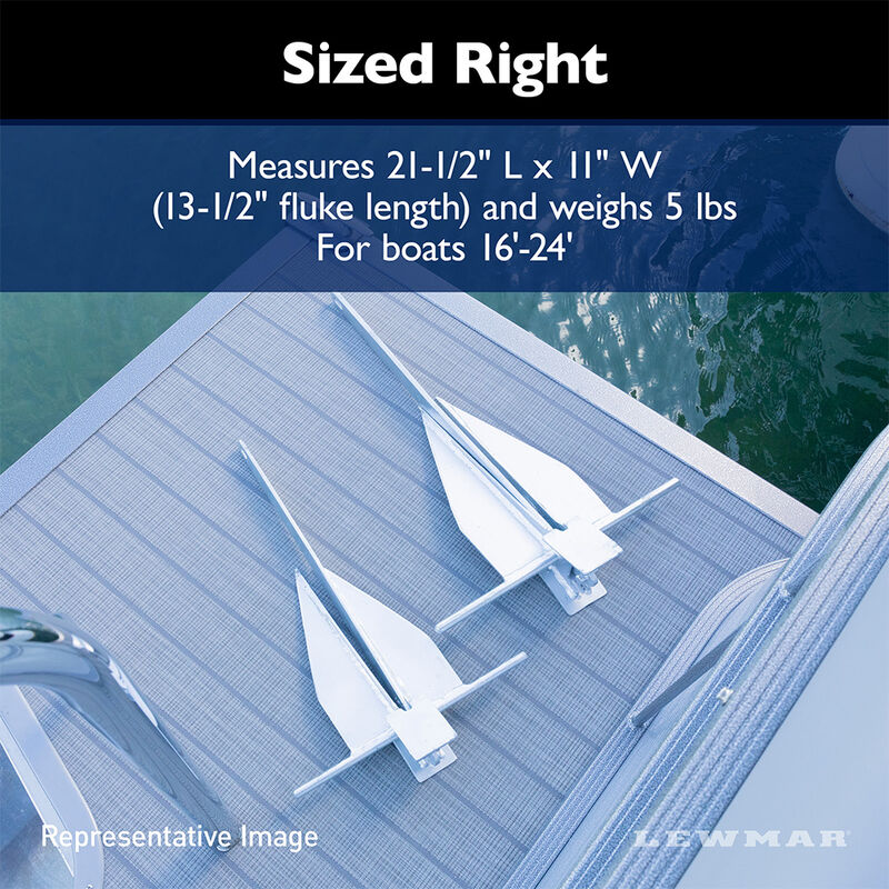 Lewmar PGX 5 lb. Anchor Kit Package image number 8