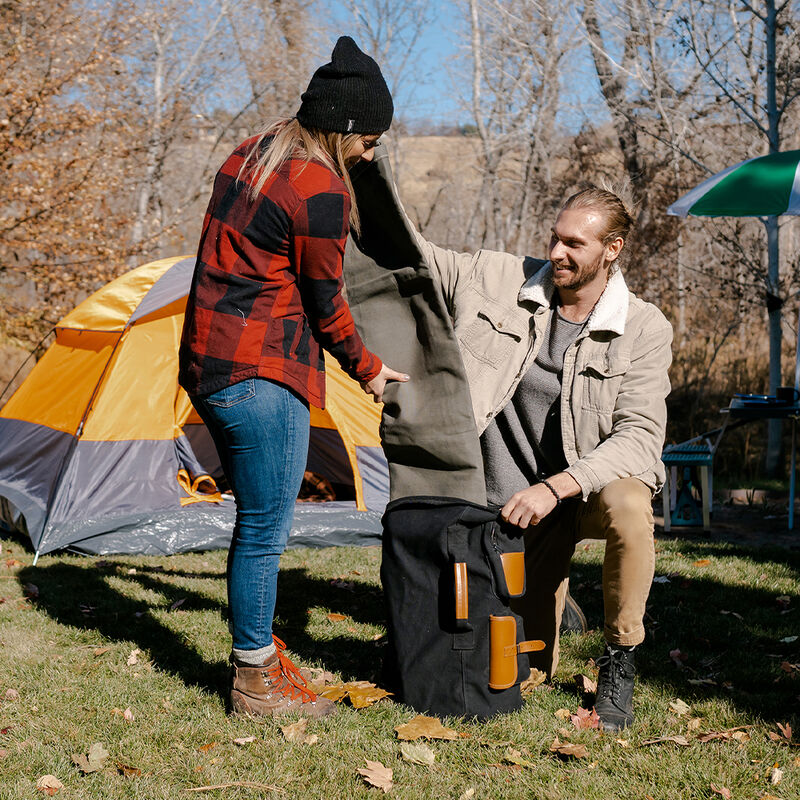 Stansport Heavy-Duty Canvas Tarp, 10' x 12', Olive Drab Green image number 3