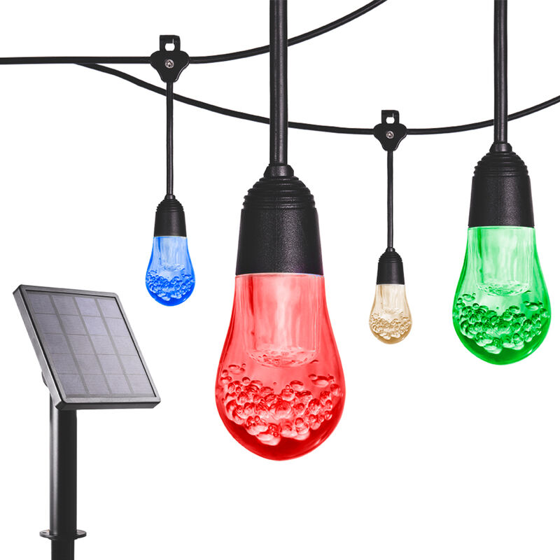 Enbrighten USBPowered Solar Acrylic Cafe String Lights, 24' Overton's