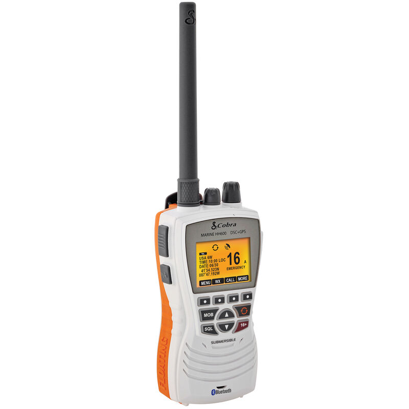 Cobra MR HH600 FLT GPS BT Floating Handheld VHF Radio w/GPS And Bluetooth image number 2