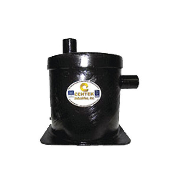 Vernalift Side In/Top Out Wet Marine Exhaust Muffler, 2" Inlet/Outlet