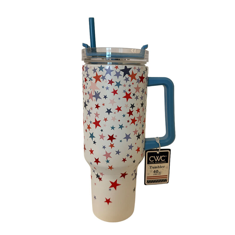 Cook With Color Stainless Steel 40 oz. Tumbler - Americana Stars