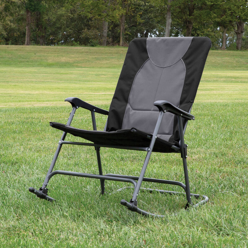 Summit Padded Folding Outdoor Rocker image number 7