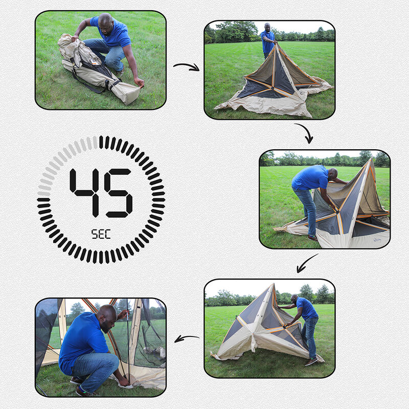 Hike Crew Portable 4-Sided Screen Gazebo with Carrying Bag image number 5