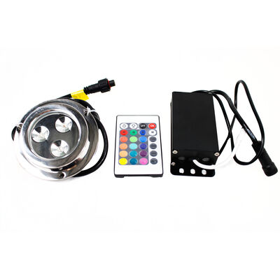 Race Sport 3-LED Surface-Mount Underwater Light with Remote, RGB Multi-Color