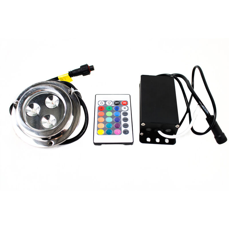 Race Sport 3-LED Surface-Mount Underwater Light with Remote, RGB Multi-Color image number 1