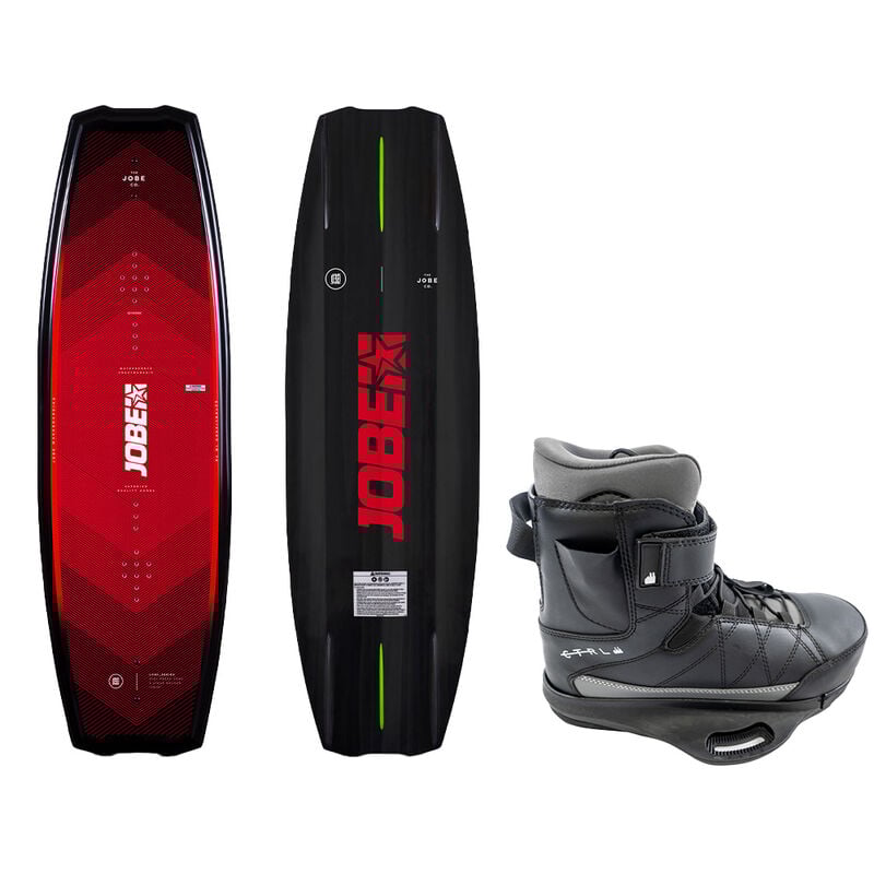 Jobe Logo Series Wakeboard with CTRL Scope Closed-Toe Bindings image number 1