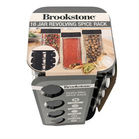 Brookstone 16-Jar Revolving Spice Rack