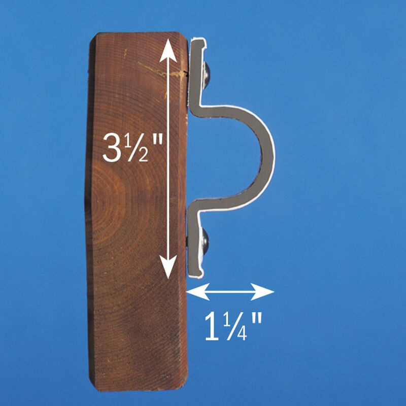 Dock Edge "C" Guard Dock Profile, 90', White image number 2