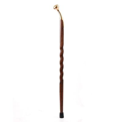 Men's 37" Twisted Oak Hame Top Cane Brown