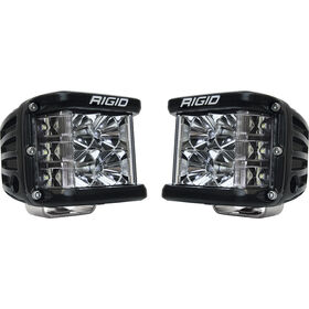 RIGID D-SS Series PRO Flood LED Surface Mount - Pair - Black