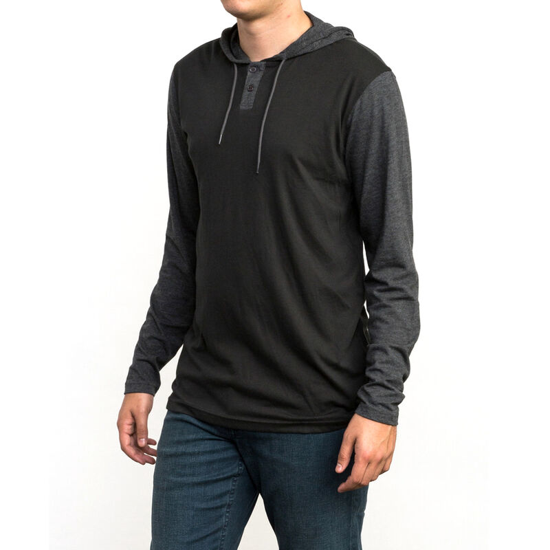 RVCA Men's Pick Up Hooded Knit Long-Sleeve Tee image number 4