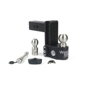 Weigh Safe Steel Weigh Safe Adjustable Drop Hitch - 6" Drop & 2.5" Shank w/Hitch Pin Lock