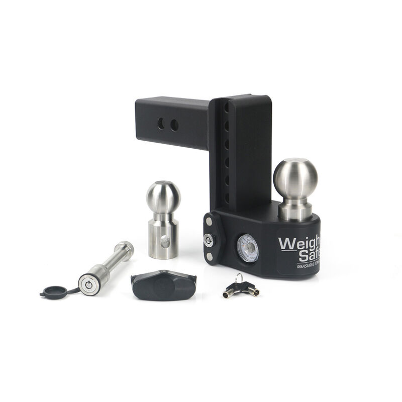 Weigh Safe Steel Weigh Safe Adjustable Drop Hitch - 6" Drop & 2.5" Shank w/Hitch Pin Lock image number 1