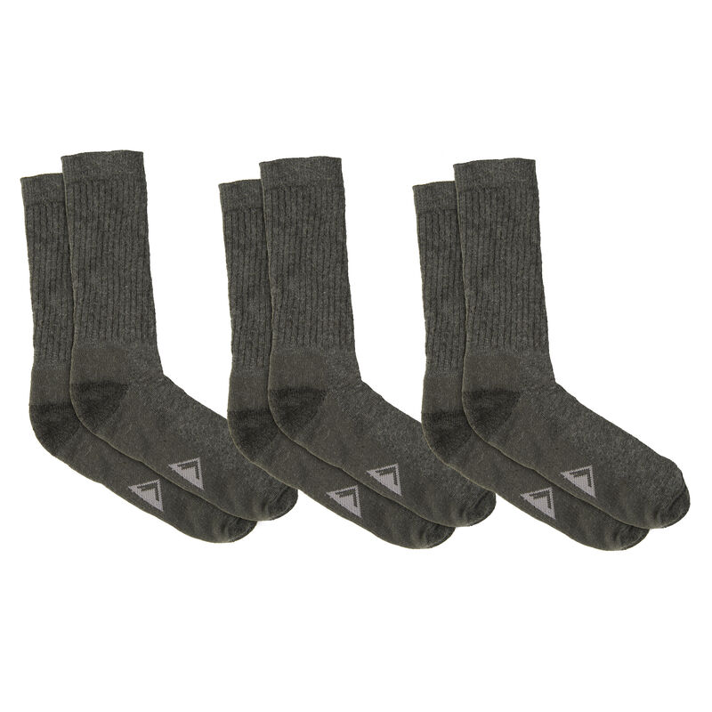 Ultimate Terrain Men's Essential Midweight Hiking Crew Socks, 3-Pack image number 1