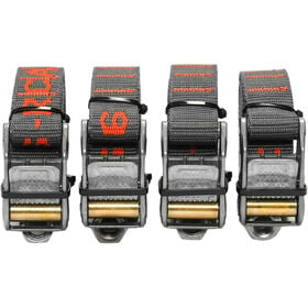 Rollercam Expedition Straight End 1in Wide Tie-Downs, 6ft Long (4-Pack)