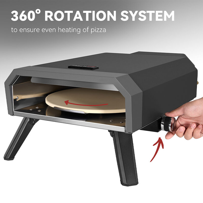 Royal Gourmet 13K BTU Portable Gas Pizza Oven w/ 13" Pizza Stone image number 13