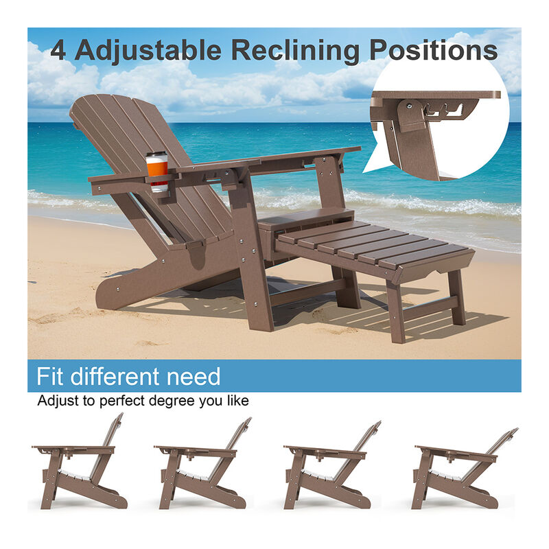 Upland Adjustable Adirondack Chair with Built-In Ottoman image number 7