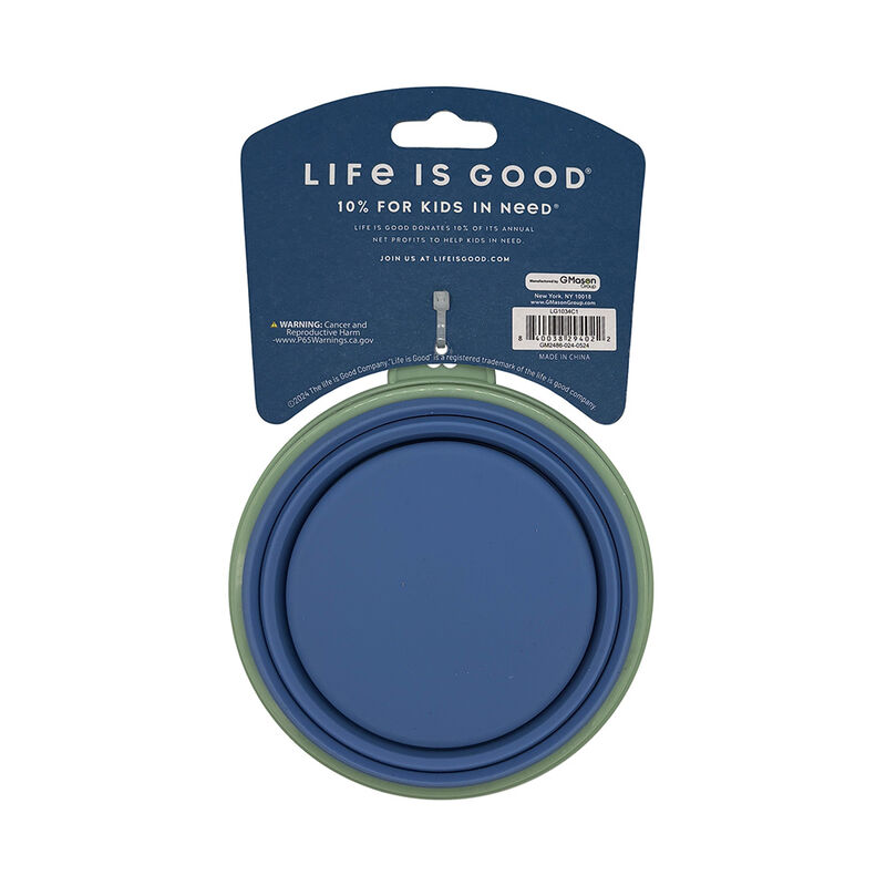 Life is Good Silicone Pet Travel Bowl, LIG Dogs image number 7