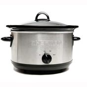 Chefman 6 qt. Round Stainless Steel Slow Cooker
