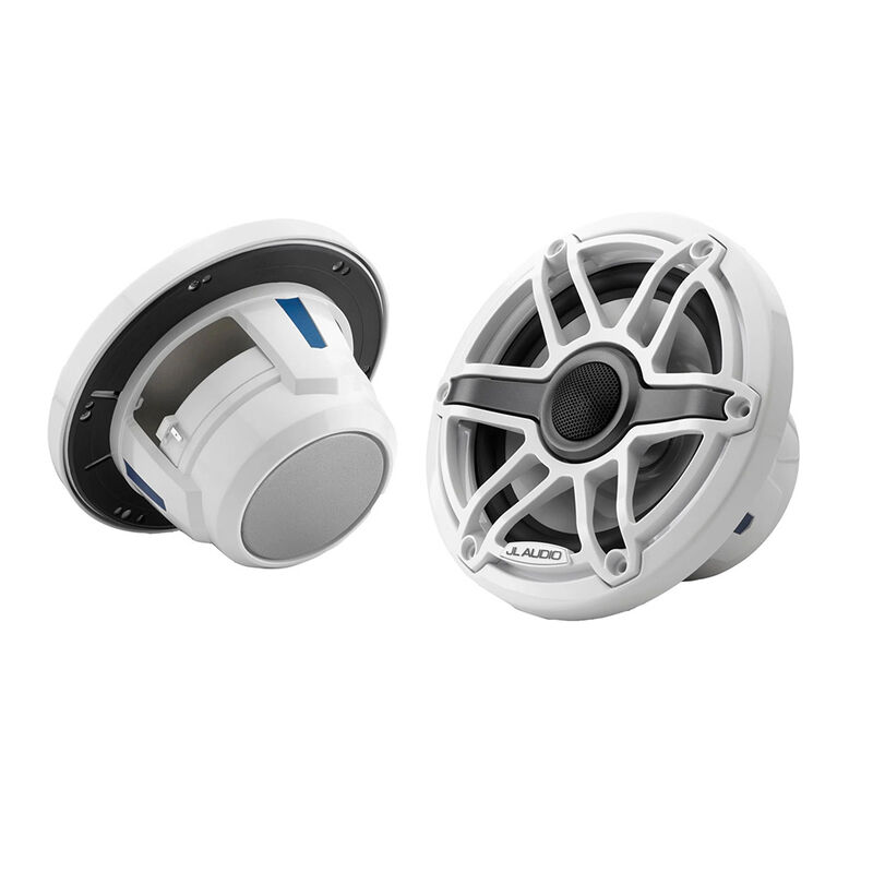 JL Audio M6 Series 6.5" Marine Coaxial Speakers w/ Gloss White Sport Grille