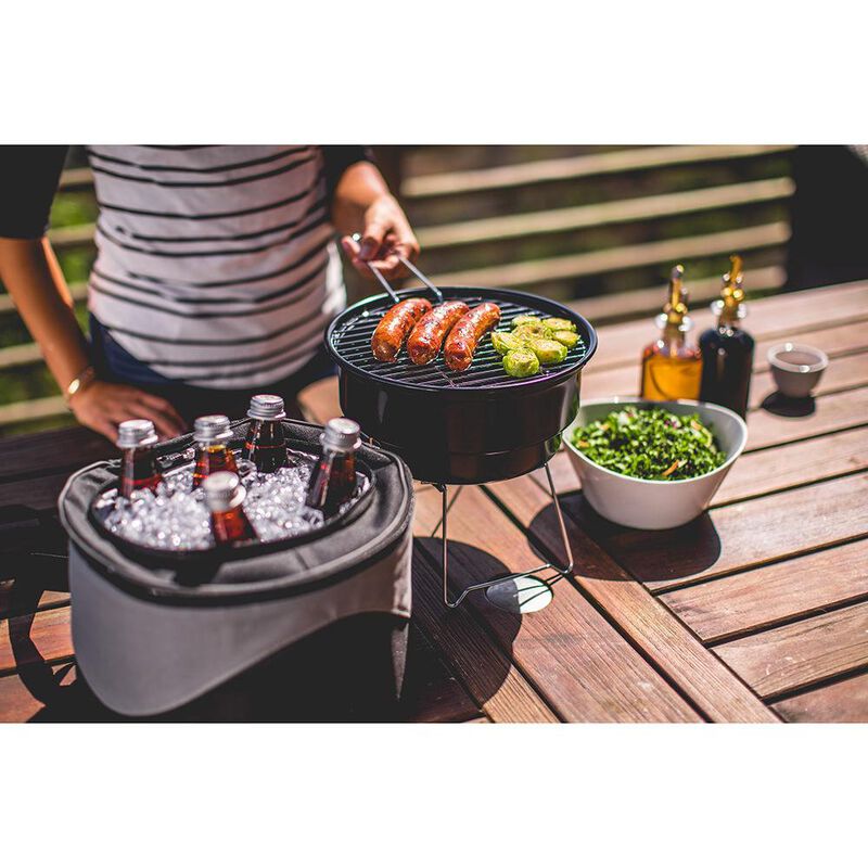 Caliente Portable Charcoal BBQ & Cooler Tote image number 5
