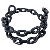 Greenfield Black Vinyl-Coated Anchor Lead Chain, 1/4" x 4'L
