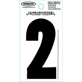 Hardline 3" Vinyl Boat Numbering 3SCBP2
