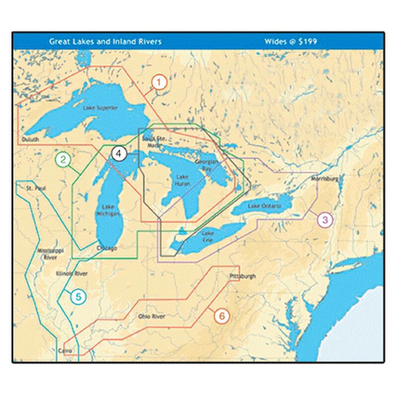 C-MAP NT+ Wide Map, Great Lakes Superior/Huron image number 1