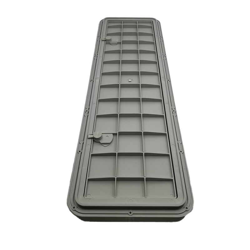 DPI 13" x 40" Flush Series Hatch, Auster Light Gray image number 2