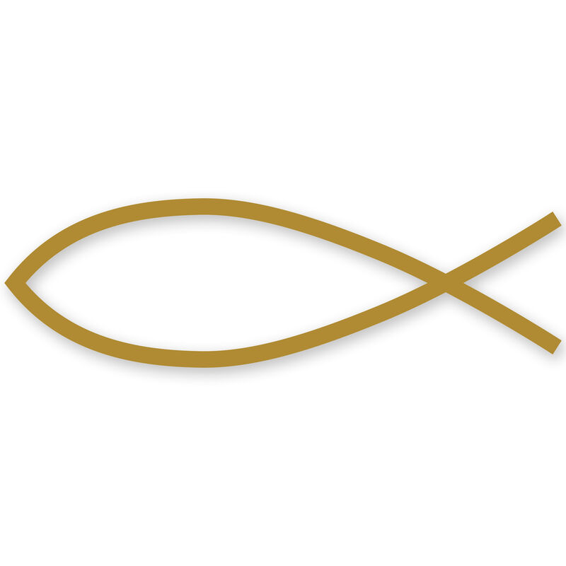 Fish Symbol Vinyl Decal image number 10