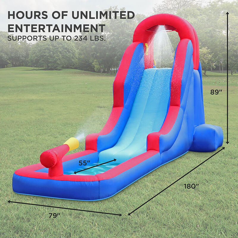 Sunny & Fun Inflatable Water Slide with Built-In Water Gun image number 2