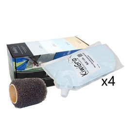 KiwiGrip with 4" Roller, Four 1-Liter Pouches