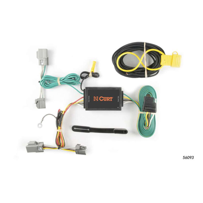 CURT 56093 Custom Wiring, 4-Way Flat, Select Ford Taurus, Explorer, Lincoln MKS