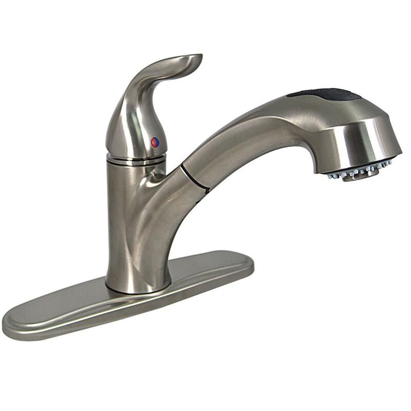 Brushed Nickel Faucet image number 1
