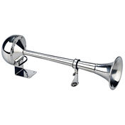 Wolo Persuader Single Trumpet Electric Stainless Steel Marine Horn, High Tone