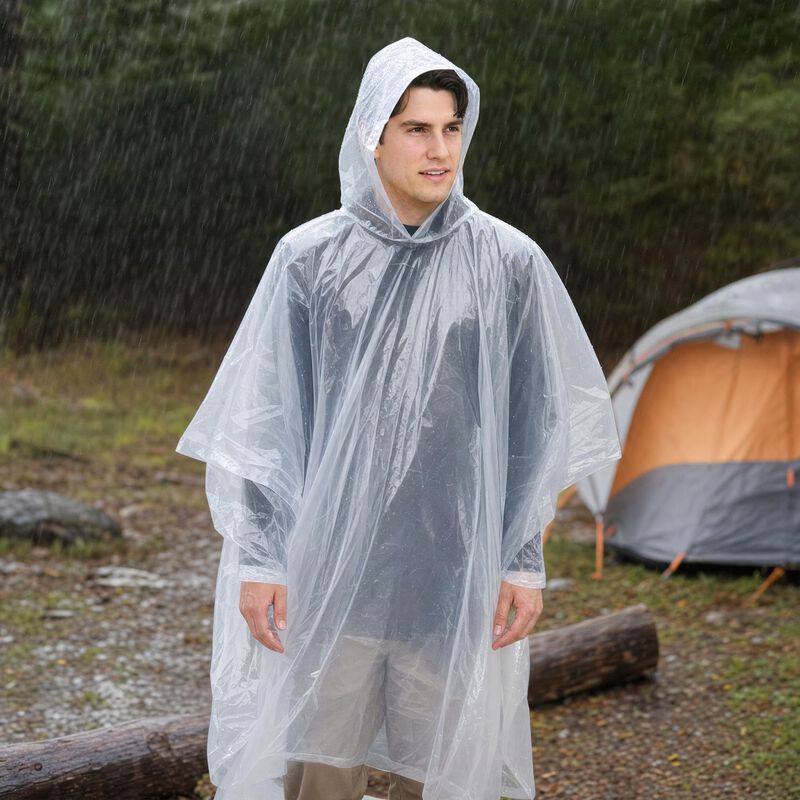 Coghlan's Rain Poncho, Clear Reusable Waterproof Emergency Gear image number 2